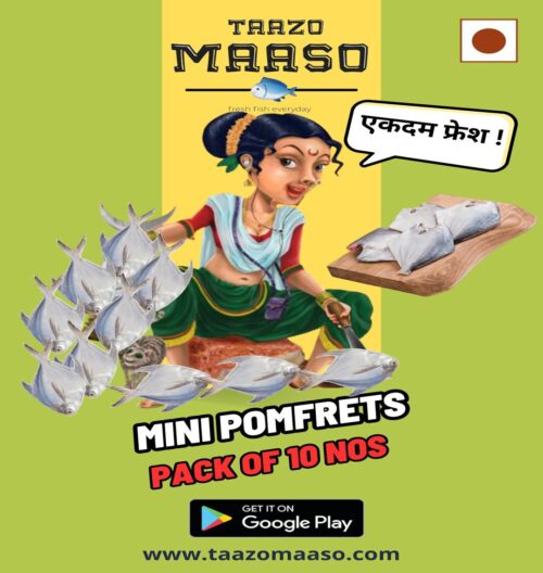 Mini Pomfrets (If Available)<br><b  style="color:red; font-size:15px">Per: 10 nos</b>