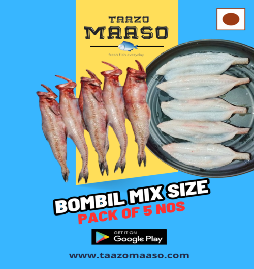 Bombil (Whole-Center cut for Fry) - Mix Size<br><b  style="color:red; font-size:15px">Per: Pack of 5 nos + 2 nos free</b>